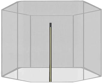 AMENGJ Rete Tappeto Elastico Rete di Protezione for Trampolino 10/12/13/14/15/16 Piedi Anti-Caduta in Nylon for Trampolino, Rete di Sicurezza 170 cm, Protezione Alta(13 Feet)
