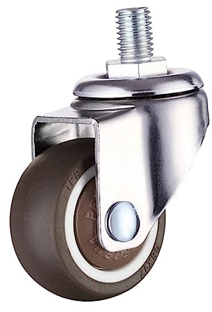 ROMISBABA 4piezas Ruedas De Goma Para Silla De Oficina y Sofá Giratorias y Silenciosas Con Tornillo Reemplazo Suave Para Muebles Casa y Oficina Superficie Anti