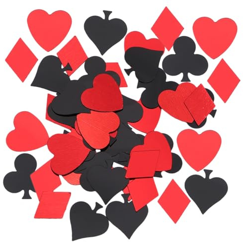 CLISPEED Decorazioni per Feste Scarti di Poker Sparsi Sul Tavolo Ritagli Colorati 90G per Matrimoni Compleanni e Shower Decorazioni Tavolo Creative per Eventi Speciali