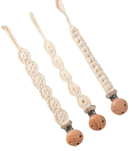 Baby Clip Infant Newborn Soother Chain Strap Baby Holder Woven Soother Holder