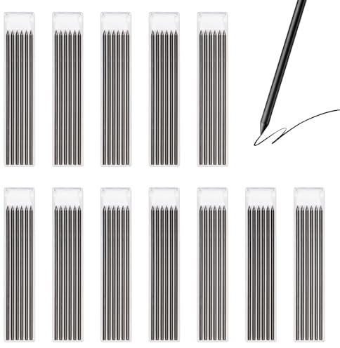 Foonary 72 mine per matite da carpentiere, 2,8 mm, infrangibili, mine di ricambio per architetti, disegni, disegni, lavori di lavorazione del legno