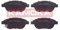 Kamoka JQ1013838 KAMOKA Kit pastiglie freno, Freno a disco