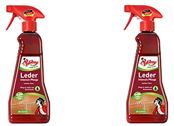 POLIBOY Leder Intensiv Pflege - Farblose Lederpflegecreme für Glattleder - 2x 375ml