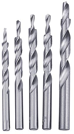 belupai 5 Stück 4-8/5-9/5-10/6-10/8-12 mm HSS Twist Stufenbohrer Fenster Shift Taschenlochbohrer