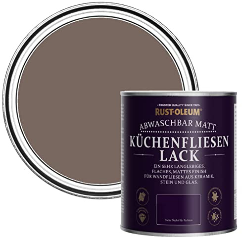 Rust-Oleum Brown water resistant Kitchen Tile Paint in Matt Finish - River’s Edge 750ml