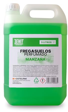 Hostelpak | 5L - Fregasuelos perfumado Manzana Manzana Fregasuelos profesional, Para todo tipo de suelos, Aroma agradable y duradera