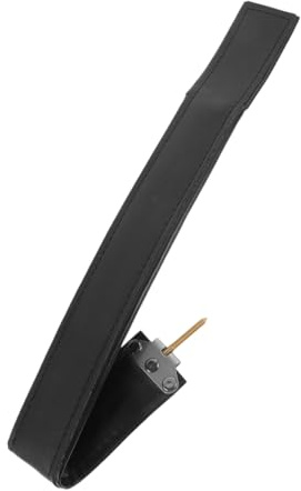 Toyvian Correa de Acordeón Cuero Vacuno Negro, Ajustable y Resistente, Fácil de Instalar y Almacenar para Músicos y Principiantes