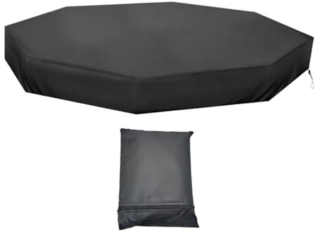 Copertura ottagonale per sabbiera, in tessuto Oxford 210D, antivento, ottagonale, pieghevole, con coulisse, fibbia regolabile per patio, cortile, giardino all'aperto