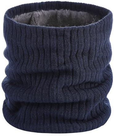 North Bund Schlauchschal Herren Loop Schal Damen Halstuch Halswärmer Halsschlauch für Männer Winddicht Skifahren Winter Multifunktionstuch für Ski Motorrad Sport Outdoor Blau