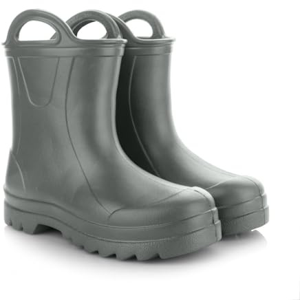 Lemigo Stivali Di Gomma Per Bambini Stivali Da Pioggia Molto Leggeri in Schiuma EVA con Grip per Bambini 735 Doggy (Verde, Sistema Taglie Calzature EU, Bimbo (0-5 anni), Numero, Media, 31)