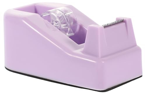 Alipis Distributore di Nastro Adesivo da Scrivania Taglierina Incorporata, Design Elegante Colore Lavanda, per Uso Scolastico e Ufficio