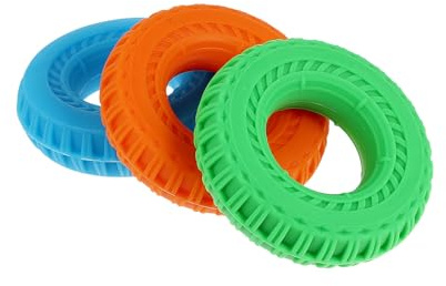 Veemoon Lot de 3 Anneaux de Renforcement de Préhension pour Mains, Entraînement Musculaire Portable 40-60 Lbs, Silicone Antidérapant, Rééducation et Musculation des Doigts au Bureau