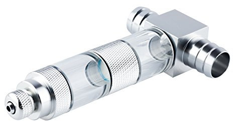 Q-Grow CO2 Inline Diffusor, CO2 Reaktor für Aquarium, hochwertiger Edelstahl, inkl. Blasenzähler und Rücklaufsicherung - 22/16 mm Anschluss