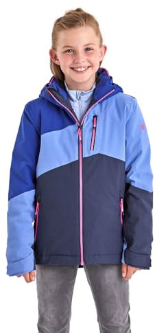 Killtec Mädchen Ksw 166 Grls Jckt Skijacke/ Funktionsjacke Mit Abzippbarer Kapuze Und Schneefang, Deep Royal, 152 EU
