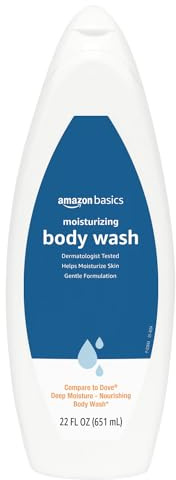 Amazon Basics Moisturizing Body Wash, Fresh Scent, Deep Moisture, Nourishing, Dermatologist Tested, 22 fl oz (1-Pack)