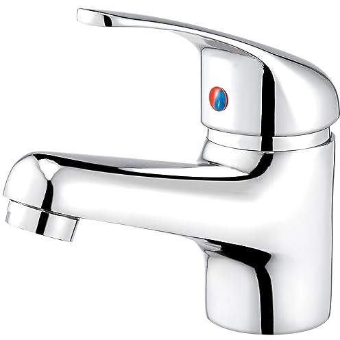 Trintion Wasserhahn Bad-Mischbatterie, Waschtisch-Einhebelarmatur Waschtischarmatur mit Geräuscharmem Keramischem Ventilkern, Armatur für Waschbecken Badezimmer