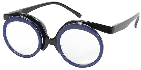 Makeup Reading Glasses For Women Cosmetic Readers Flip Up Double Lens Magnifying Eyeglasses