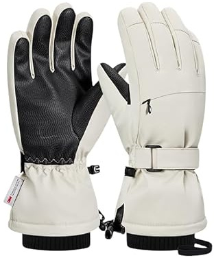 JJZS Winter Warm Gloves for Men Women Youth Waterproof Windproof Touchscreen Thermal Cold Weather Ski Snow Glove for Skiing Snowboarding Running Driving Cycling Walking Hiking Outdoor Work