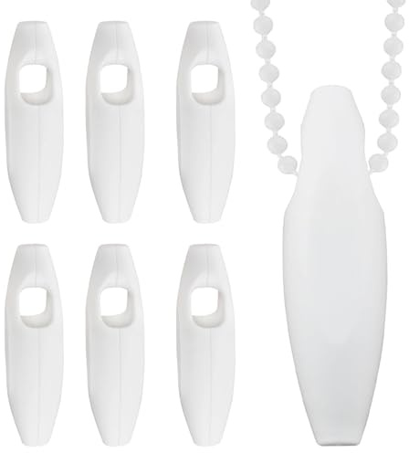 Srvauyea 6 Stück Rollo Kettengewichte, Rollo Seilgewicht, Kettenbeschwerer für Rollos, Jalousien Anhänger Kettenbeschwerer, Fensterladen Kettengriff für Raffrollos Vertikaljalousien Plissee Jalousien