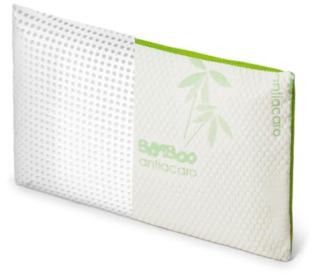 EPSELIA Cuscino Lettino per Bambini Memory Foam in BAMBU' BIO cm 60x40 H6 Antisoffoco Ergonomico, Anallergico e Traspirante tessuto Air 3D, Cuscino Asilo o Viaggio Sfoderabile, CertiPUR™ OEKO-TEX®