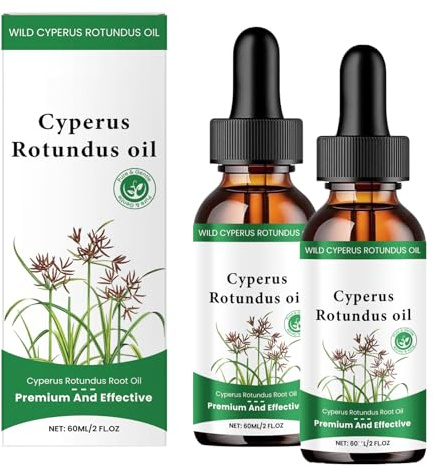 Cyprus Oil for Hair Removal,2PCS Natural Cyperus Rotundus Oil,Body Oils for Hair Removal,Soothing Reduce Hair & Moisturizes,Easy to Removal Body Hair & Hydrating,Cyperus Rotundus (60ML/2PACK)