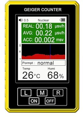 BR-9C-XR-3 Pro 2 en 1, pantalla Digital portátil, Detector Nuclear de radiación electromagnética, contador Geiger EMF, probador preciso,Alta sensibilidad
