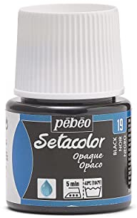 Pébéo 295019 Setacolor Opaque 1 Flacon Noir 45 ML