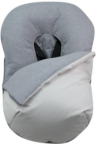 JYOKO KIDS Universal Winterfußsack für Babyschale Babyschale (Baumwolle, Blue Dots)