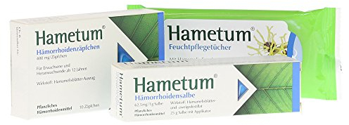 Hametum Hämorrhoiden Set 25g + 10 Stück + 5 Stück