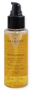 Valquer Serum Oro Líquido con Aceite de Argán y Zanahoria Antioxidante, Estimula el Crecimiento Capilar. Hidrata, Repara y Nutre el Cabello Seco y Dañado Aportando Brillo y Suavidad. 100 ml.