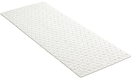TATAY Tappetino Antiscivolo da Doccia o Vasca, Gomma SBS - TP con 126 ventose, Rettangolare, Design a Diamante, Bianco. Dimensione 97 x 36 cm