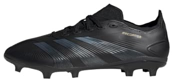 adidas Unisex Predator League Football Boots Firm Ground, Core Black/Carbon/Gold Metallic, 11 UK