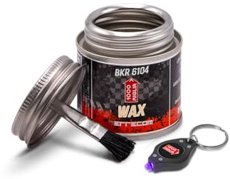 Errecom BKR 6104 DRY Cire pour Chaîne de Vélo à utiliser sur Piste Sèche et Poussiéreuse - 60 ml, Pot All-In-One avec Brosse pour application incluse