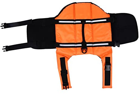 CIYODO Haustier Schwimmweste Hund Welpen Oxford Stoff Mit Sicherheitsreflexstreifen Verstellbar Für Schwimmen Bootfahren Am Strand