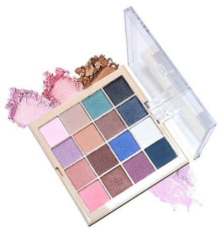 EnMart Brillo para Uñas Holográfico 16 Colores, Polvo Mágico Efecto Espejo Aurora Brillante, Fácil Aplicación, Decoración de Uñas