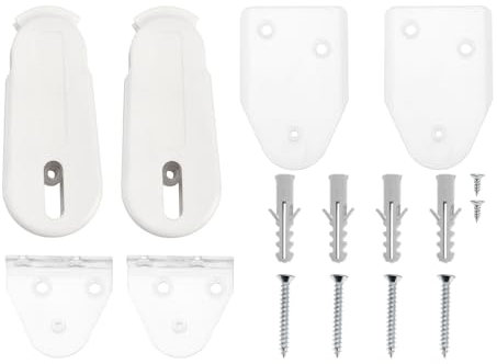 The Lord of the Tools 2 juegos de tensores de cable de cortinas compatibles con Hunter Douglas compatible con nivelador para paneles transversales y tratamiento de ventanas, color blanco