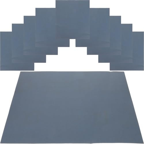 Bird Cage Sandpaper Sheets - 10 Pack Silicon Carbide Gravel Liner Paper for Small Birds Safe and Comfortable Birdcage Bedding