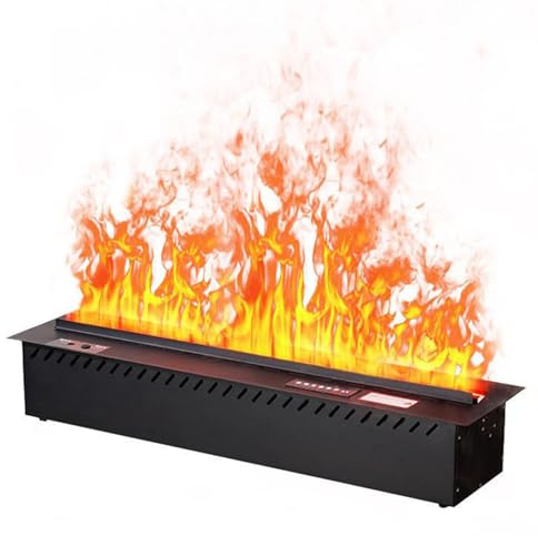 öppen Spis Med Vattenånga, 3D-Atomiserad öppen Spis Infälld Elektrisk Spis Med Fjärrkontroll, Luftfuktare För öppen Spis Automatisk Vattenkontroll,100x24x18cm/39.3x9.4x7in