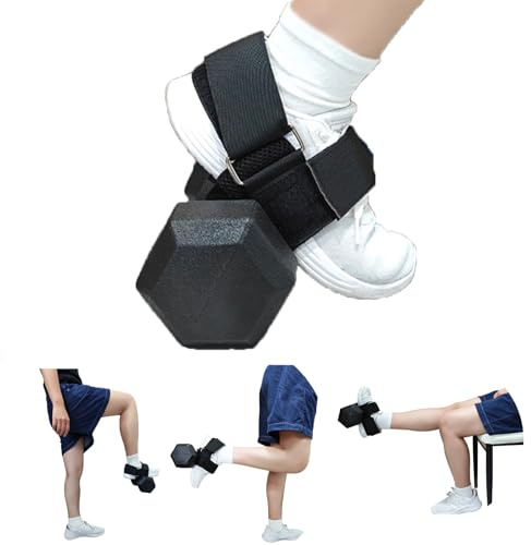 Dumbbell Foot Attachment, Ankle Strap for Dumbbell, Hamstring Curl, Foot Weights for Exercise, Portable Leg Workout Fitness Accessory, Adjustable Leg Weights for Men or Women, 1PCS