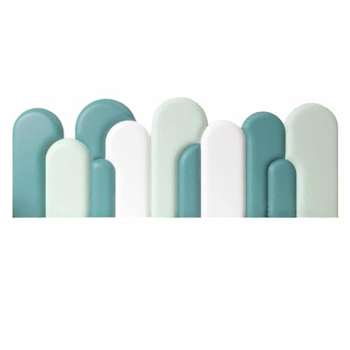 Imbottitura da parete per cuscino 3D antiurto per camera da letto, stanza dei giochi, cameretta dei bambini, facile da installare, design moderno