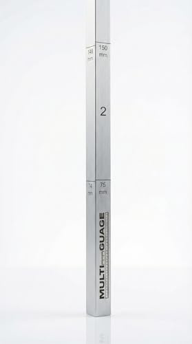 Multi-Gauge 4-in-1 Bricklaying Tool, Professional Measuring Stick, 470mm Compact, 4-Sided Rod