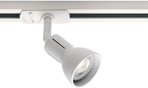 Nordlux Link Munin Indoor Track Light/Rail System White Metal, GU10 35W Nordlux Track System -Bedroom, Living Room, Kitchen, Office, Bedside or Study. IP20, Class 2 (Double Insulated)