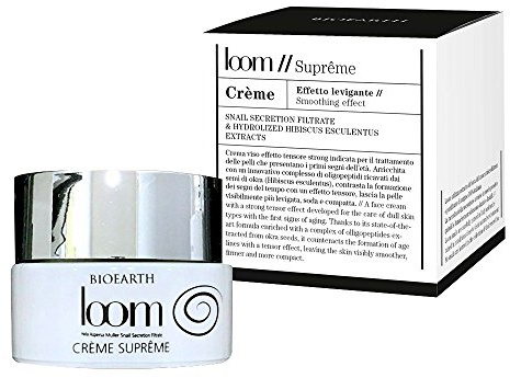 Bioearth Loom Supreme Schneckenschleim-Creme mit glättender Wirkung, 50 ml