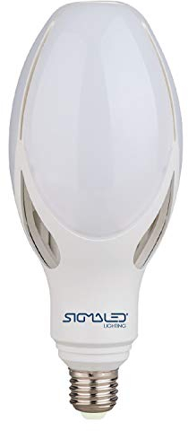 Sigmaled lighting, LAMPADA LED E27 50W (equivalente a 350W), Luce bianca CALDA 2800K, 5500 lumen, Attacco grande E27, Lampadina LED ED90, 90x216mm