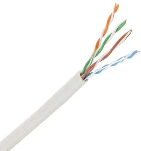 LKG Vit extern 2 par telefonkabel solid kopparledare vattentät (5 meter)