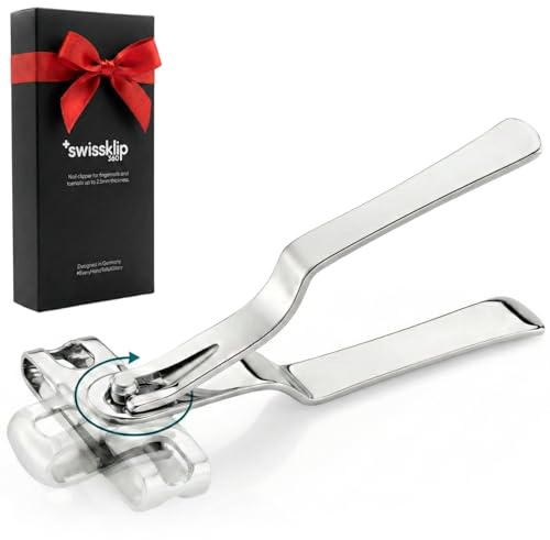 Swissker by Swissklip Nail Clippers for Men & Women – 360 Rotating
