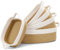 Cinnani Set di 5 Cestini Portaoggetti Intrecciato in Corda di Cotone, Impilabile Organizer Fasciatoio, Decorazione Cesto Portaoggetti per Bagno, Armadio, Camera da Letto, Soggiorno (Bianco/Giallo)