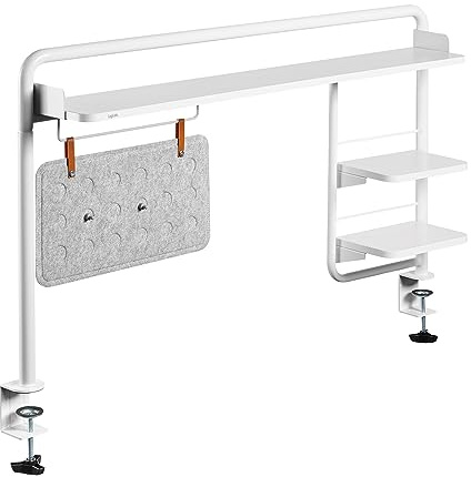 Skrivbordsställ (för fastspänning) för skrivbord med min. 120 cm bred, med magnetisk planeringstavla
