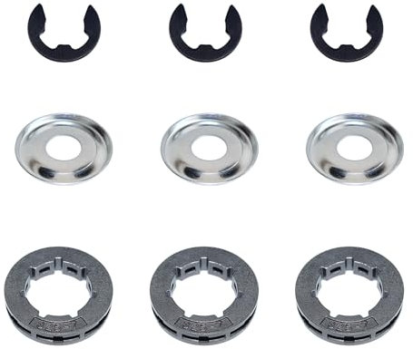 Piñón de llanta.325'' 7 dientes para STIHL 021 024 025 028 MS 250 motosierra y más modelos, ADEFOL rueda de cadena de anillo universal 325 anillo piñón kit de piezas de repuesto accesorio