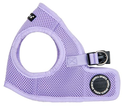Puppia Soft Vest Dog Harness Step-in Padded Mesh No Choke No Pull Comfortable Walking Running Training for Small Medium Large Dogs, Violet, Medium